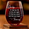 Personalized Wine Glass – Anniversary Wedding Gifts For Couple – Another Year Same Love