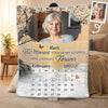 Personalized Photo Blanket - Sympathy Gift For Family - I Carry You In My Heart