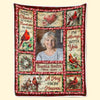 Personalized Photo Blanket - Sympathy Gift For Family - Always Remembered Never Forgotten