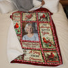 Personalized Photo Blanket - Sympathy Gift For Family - Always Remembered Never Forgotten
