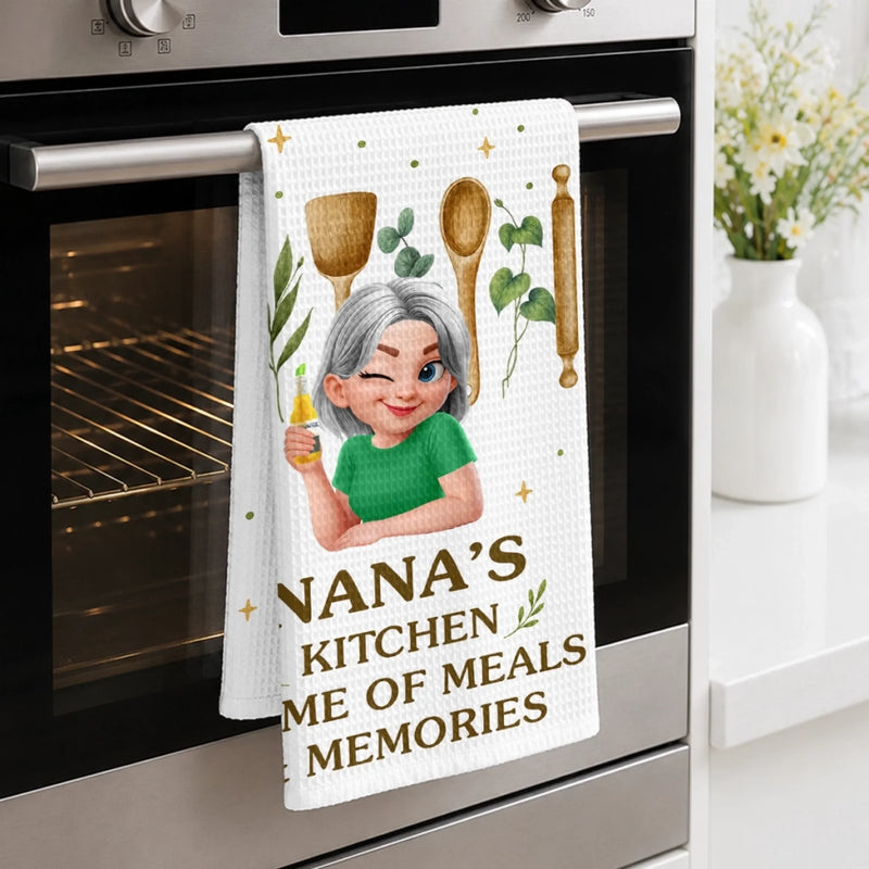 Personalized Kitchen Towel – Gifts For Her, Mom, Grandma – Welcome To My Sweet Oasis