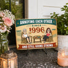 Personalized Home Decor Metal Sign - Anniversary Wedding Gifts For Couple - Love, Laughter & Unlimited Snacks
