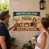 Personalized Home Decor Metal Sign - Anniversary Wedding Gifts For Couple - Love, Laughter & Unlimited Snacks