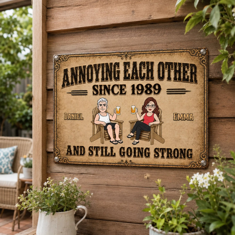Personalized Home Decor Metal Sign - Anniversary Wedding Gifts For Couple - A Lifetime Of Little Moments