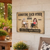 Personalized Home Decor Metal Sign - Anniversary Wedding Gifts For Couple - I Found Home In You