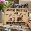 Personalized Home Decor Metal Sign - Anniversary Wedding Gifts For Couple - I Found Home In You