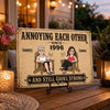 Personalized Home Decor Metal Sign - Anniversary Wedding Gifts For Couple - I Found Home In You