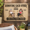 Personalized Home Decor Metal Sign - Anniversary Wedding Gifts For Couple - I Found Home In You