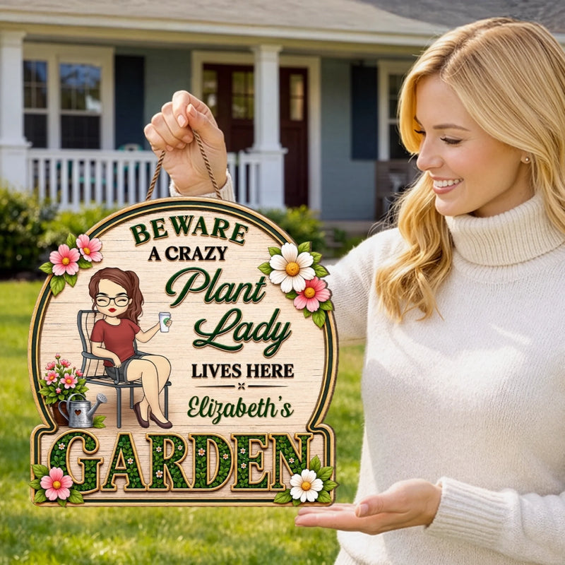 Personalized Wood Sign – Garden Gifts For Gardeners – Just One More Plant