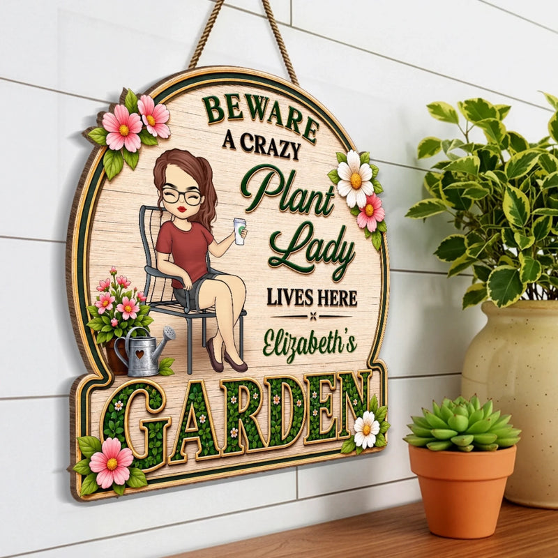 Personalized Wood Sign – Garden Gifts For Gardeners – Just One More Plant