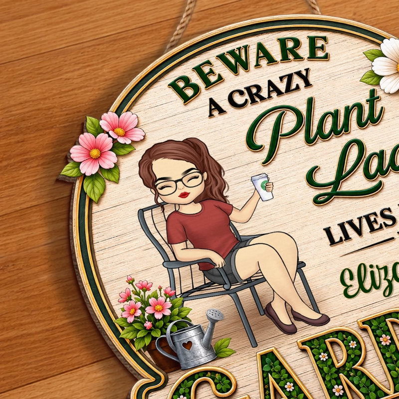 Personalized Wood Sign – Garden Gifts For Gardeners – Just One More Plant