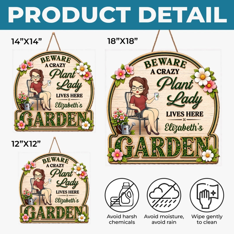 Personalized Wood Sign – Garden Gifts For Gardeners – Just One More Plant