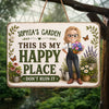 Personalized Wood Sign – Garden Gifts For Gardeners – Growing My Happy Place