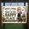 Personalized Wood Sign – Garden Gifts For Gardeners – Growing My Happy Place