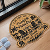 Personalized Shaped Doormat - Anniversary, Summer Gift for Couple - Welcome To Our Oasis