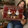 Personalized Home Decor Metal Sign – Anniversary Gifts For Couple, Pet Lovers – Annoying Each Other