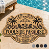 Personalized Shaped Doormat - Anniversary, Summer Gift for Couple - Where Summer Never Ends