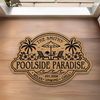 Personalized Shaped Doormat - Anniversary, Summer Gift for Couple - Where Summer Never Ends
