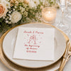 Custom Cocktail Napkins – Personalized Wedding Keepsake Decor -  The Beginning Of Forever
