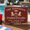 Personalized Home Decor Metal Sign - Anniversary, Summer Gifts for Couple - One More Chapter
