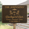 Personalized Home Decor Metal Sign - Anniversary, Summer Gifts for Couple - Tan Lines & Good Times