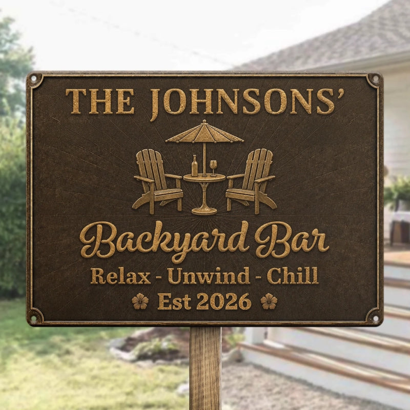 Personalized Home Decor Metal Sign - Anniversary, Summer Gifts for Couple - Tan Lines & Good Times