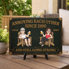 Personalized Home Decor Metal Sign - Wedding Anniversary Gift For Couple - Still Madly in Love