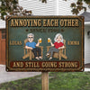 Personalized Home Decor Metal Sign - Wedding Anniversary Gift For Couple - Loving Every Minute