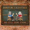 Personalized Home Decor Metal Sign - Wedding Anniversary Gift For Couple - Loving Every Minute
