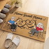 Personalized Home Decor Decorative Mat - Wedding Anniversary Gift For Couple - Forever My Emergency Contact