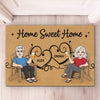 Personalized Home Decor Decorative Mat - Wedding Anniversary Gift For Couple - Forever My Emergency Contact