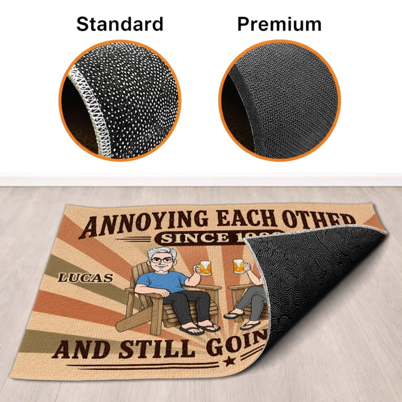 Personalized Home Decor Decorative Mat - Wedding Anniversary Gift For Couple - Relationship Status: Nailed It