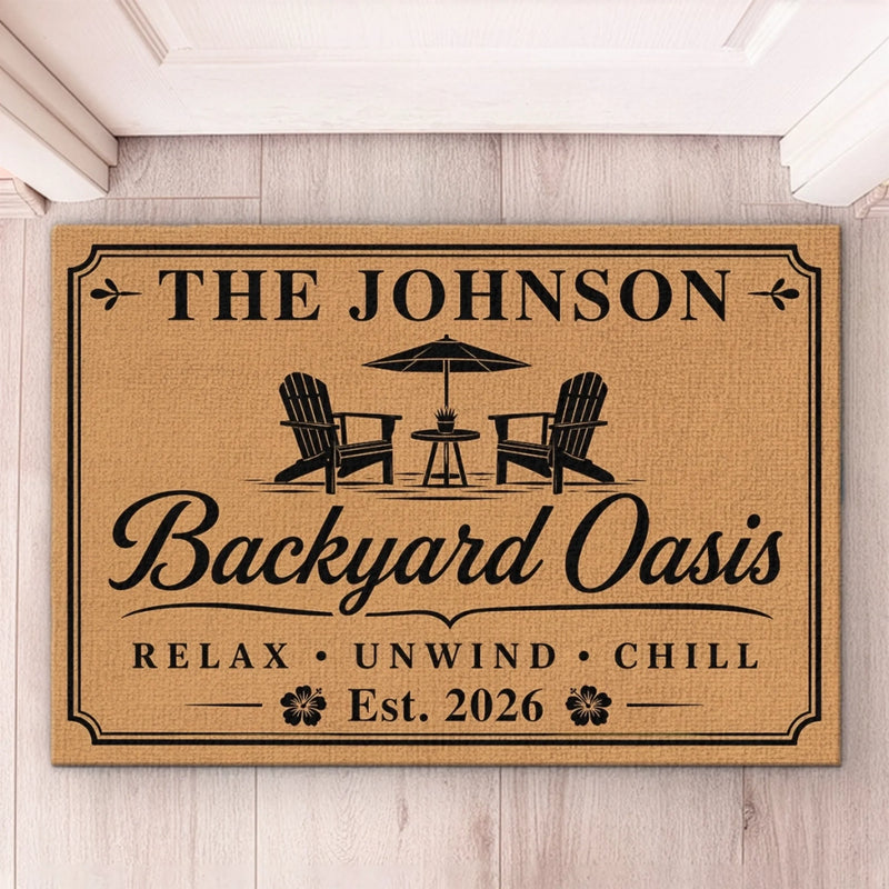 Personalized Home Decor Decorative Mat - Anniversary, Summer Gift for Couple - One Love, One Summer