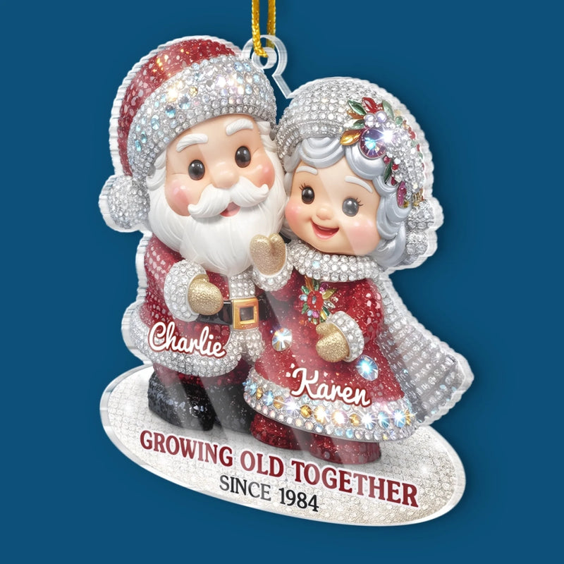 Personalized Acrylic Ornament – Anniversary, Christmas Gifts For Couple – Forever Festive, Forever Us