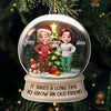 Personalized Acrylic Ornament – Christmas Gifts For Women, Sister, Best Friend – Merry Moments With My Bestie