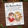 Personalized Acrylic Ornament – Christmas Gifts For Women, Sister, Best Friend – Together, No Matter The Weather