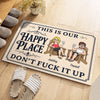 Personalized Home Decor Decorative Mat - Wedding Anniversary Gift For Couple - Love Lives Here