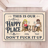 Personalized Home Decor Decorative Mat - Wedding Anniversary Gift For Couple - Love Lives Here
