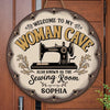 Personalized Wood Sign – Sewing Gift For Sewers – Welcome To My Sewing Room