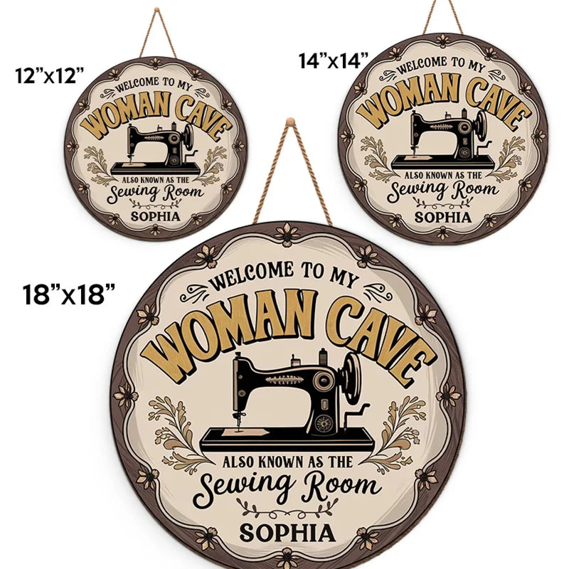 Personalized Wood Sign – Sewing Gift For Sewers – Welcome To My Sewing Room