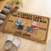 Personalized Home Decor Decorative Mat - Wedding Anniversary Gift For Couple - Cheers to Good Times