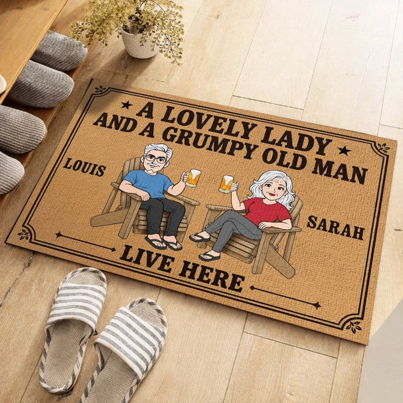 Personalized Home Decor Decorative Mat - Wedding Anniversary Gift For Couple - Cheers to Good Times