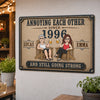 Personalized Home Decor Metal Sign - Wedding  Anniversary Gift For Couple - Growing Older, Loving Deeper