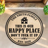 Personalized Poolside Shaped Doormat - Wedding  Anniversary Gift For Couple - We're Vintage, Not Old