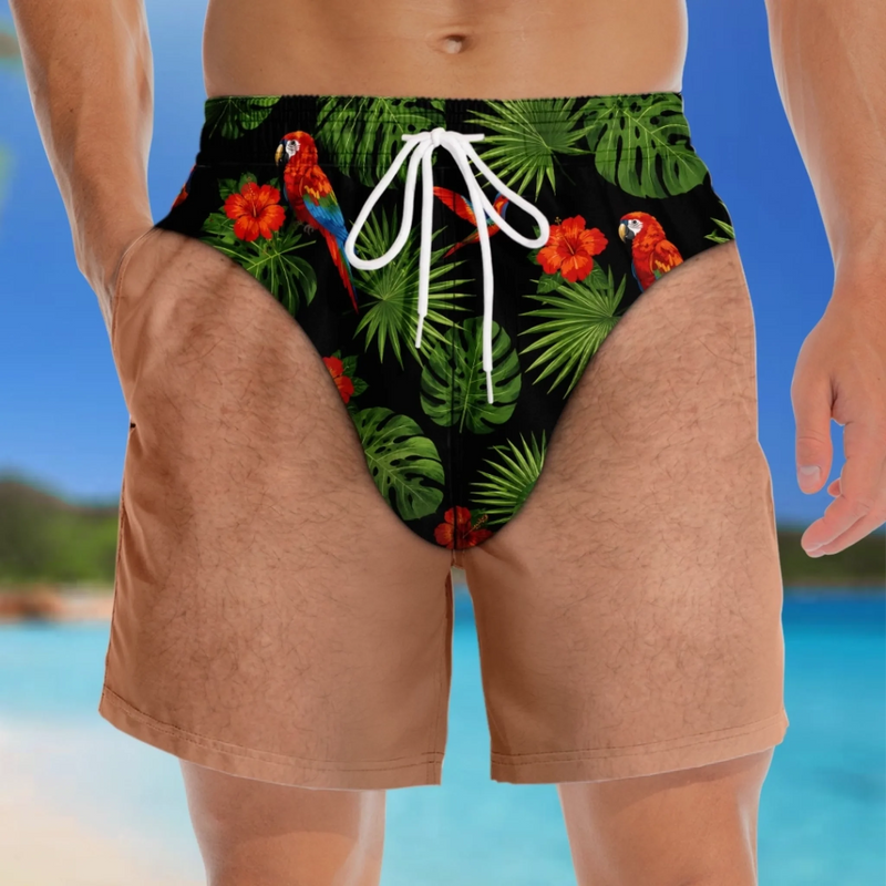 Personalized Funny Men Swim Trunks – Summer Gift For Men – Looking Good Naturally
