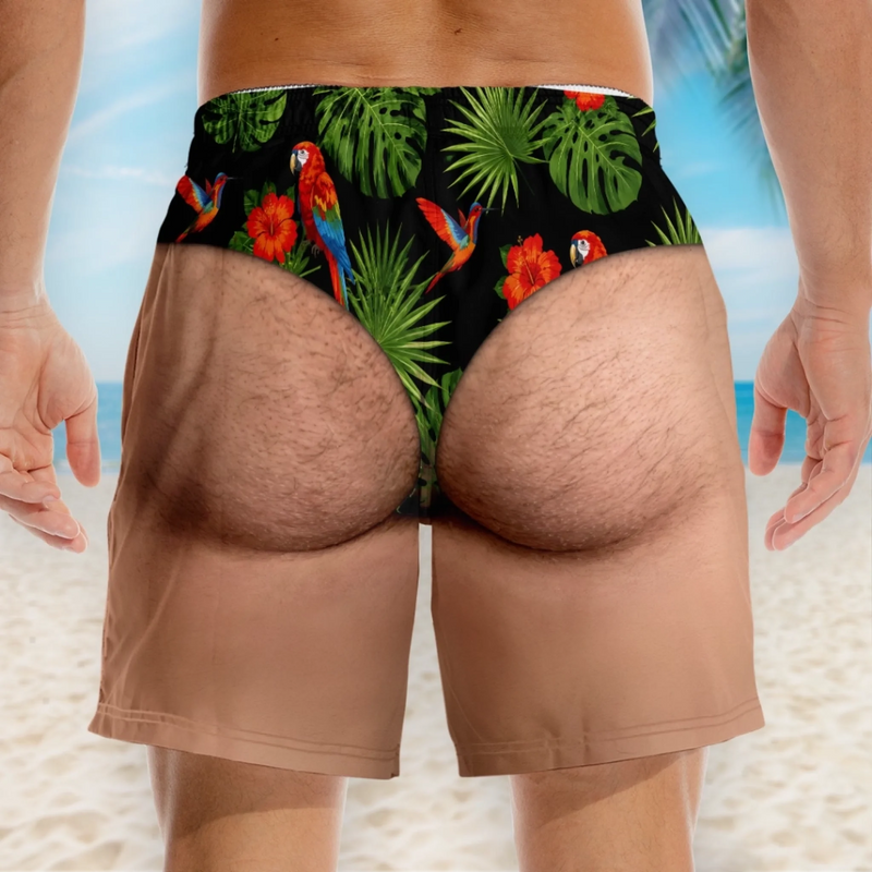 Personalized Funny Men Swim Trunks – Summer Gift For Men – Looking Good Naturally