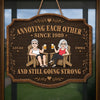 Personalized Wood Sign – Wedding Anniversary Gift For Couple - Two Hearts, One Home