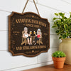 Personalized Wood Sign – Wedding Anniversary Gift For Couple - Two Hearts, One Home