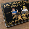 Personalized Home Decor Metal Sign - Wedding Anniversary Gift For For Couple, Pet Lovers - The Greatest Love
