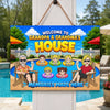 Personalized Wood Sign – Poolside, Summer Gift For Grandma, Grandpa, Family – Chill Vibes Only